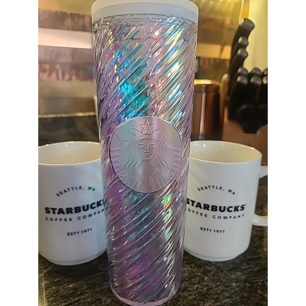 Starbucks Coffee Company Seattle WA Mug Est 1971 2018 14 Oz Stackable Cups Bonus